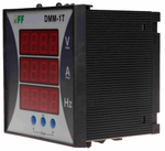 Указатель многофункциональный (мультиметр щитовой) 1-фазн. DMM-1T Uизм. 12-400В AC Iизм. 0.05-5; 1-9000 с внешн. ТТ Uпит. F&F