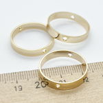 Коннектор-рамка Круг, цвет золото, размер 22 мм, цена за 1 шт