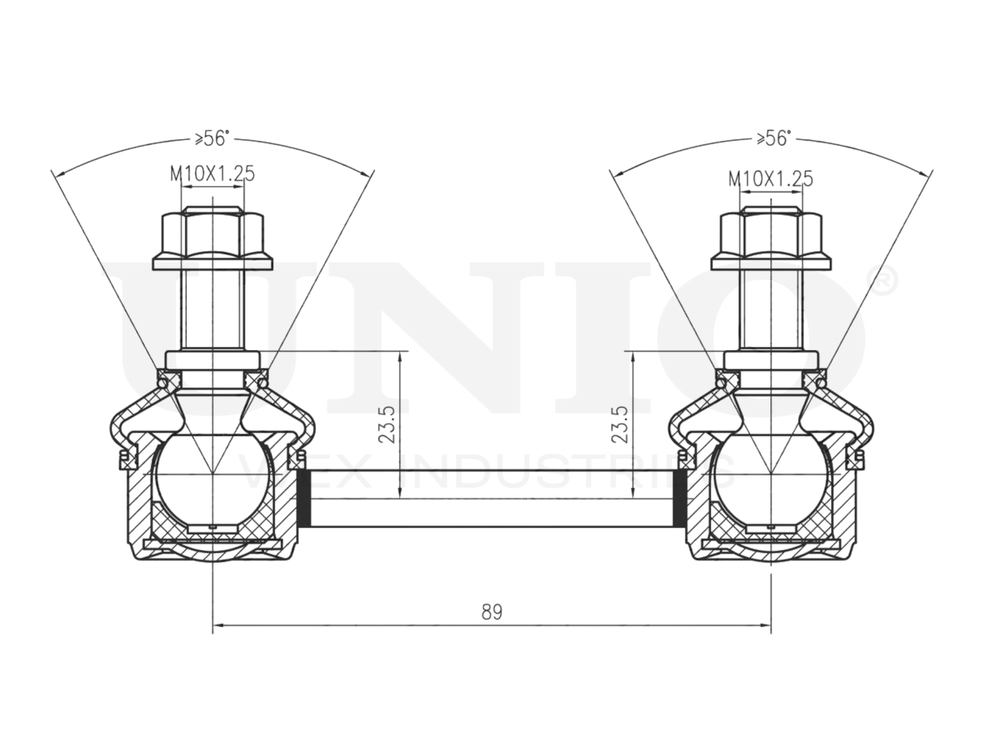 Стойка стабилизатора задняя UNIO SSP-50066