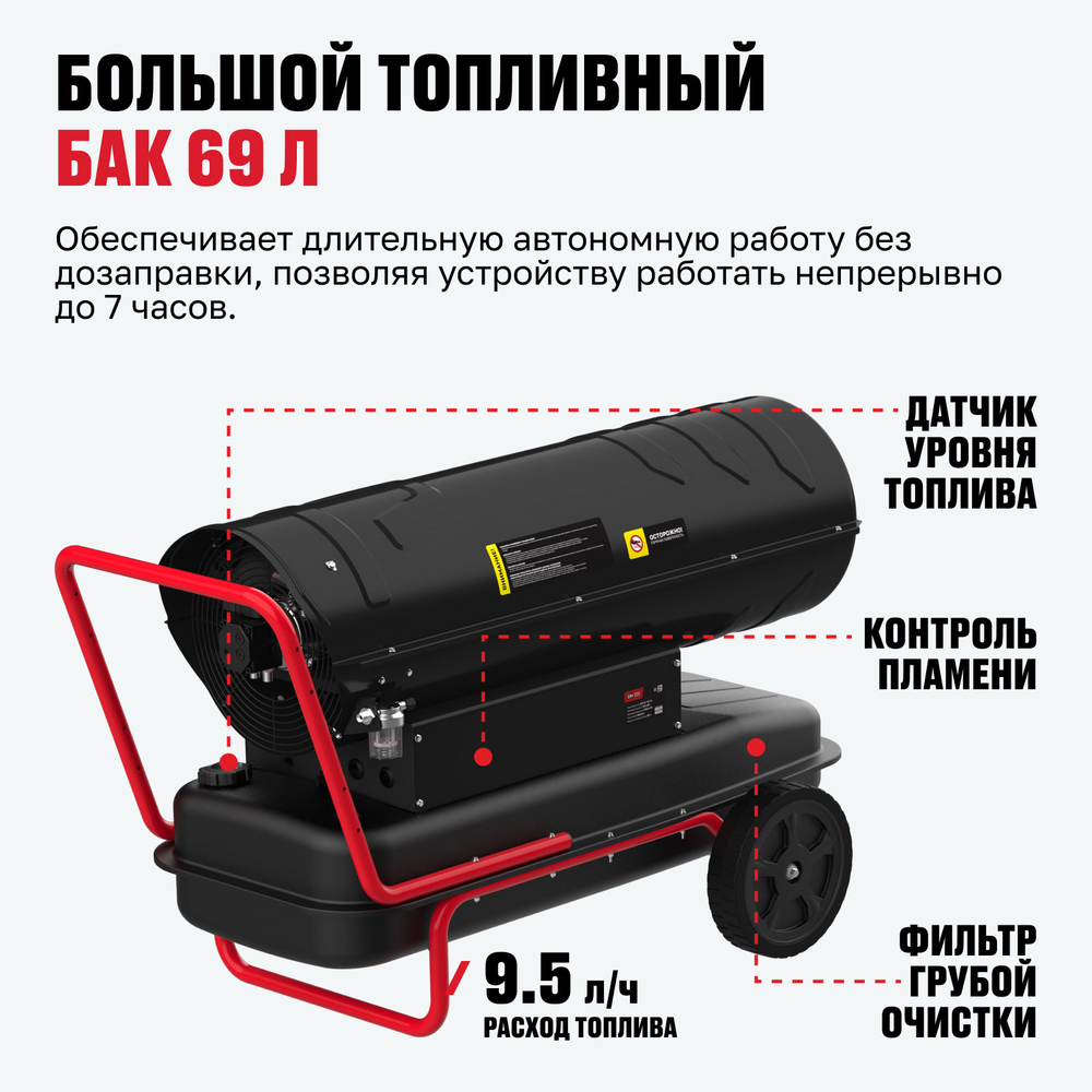 Дизельная тепловая пушка ALTECO DH 100