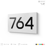 Номер на дверь 764, табличка на дверь для офиса, квартиры, кабинета, аудитории, склада, белая 120х70 мм, Айдентика Технолоджи