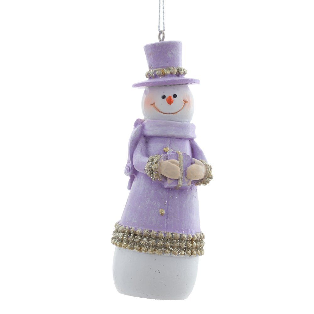 GAEM Фигурка декоративная подвесная "Снеговик", L4 W4 H11,5 см, 2в.