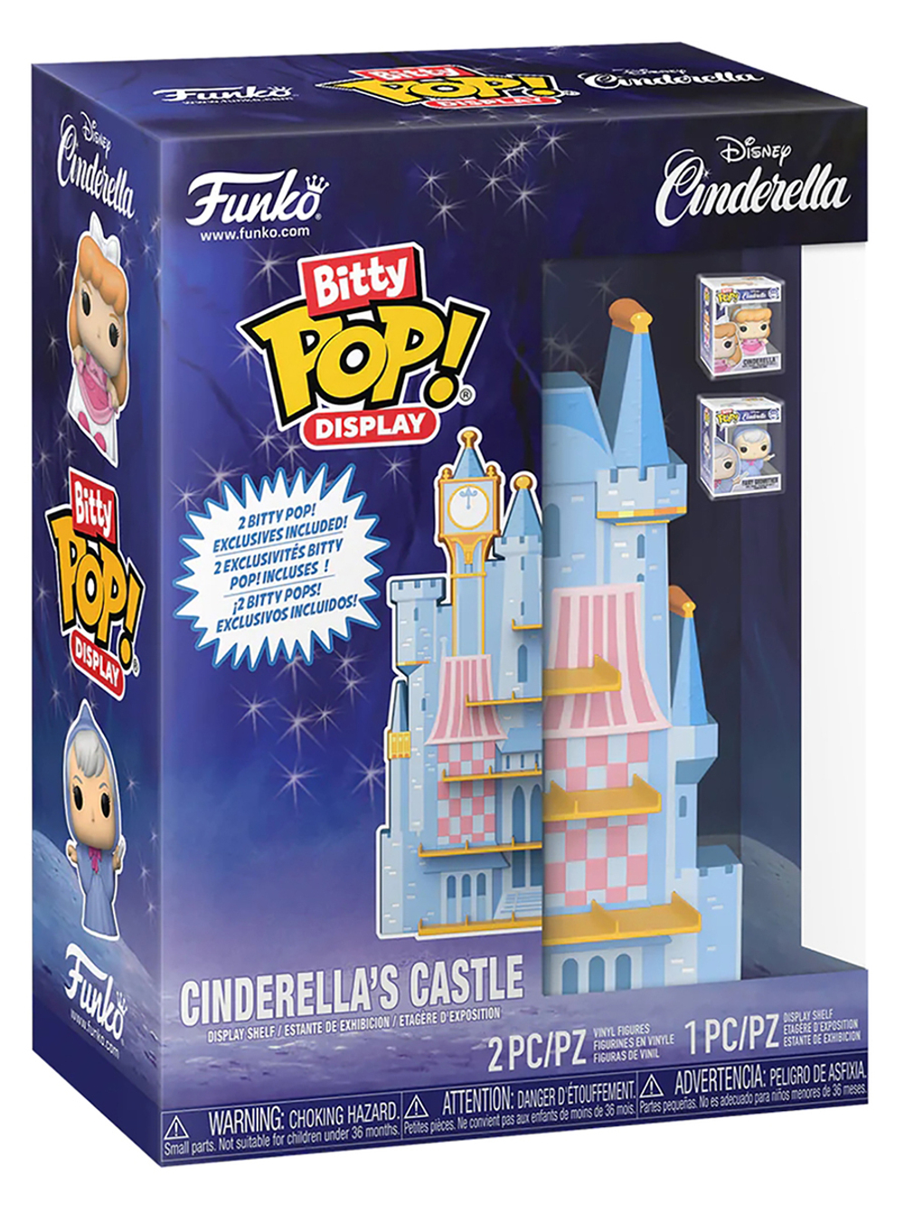 Набор Funko Bitty POP! Display Disney Cinderella's Castle+2 Bitty POP! Godmother, Cinderella 85511