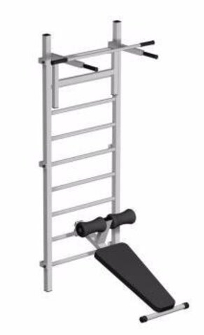 Шведская стенка с навесным оборудованием Серый