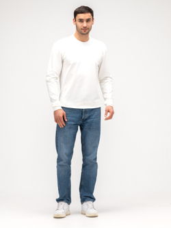 Лонгслив мужской хлопковый. Белый