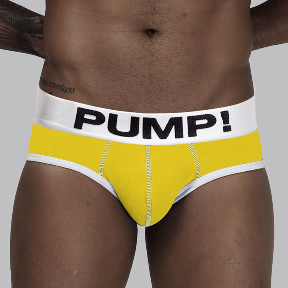 Мужские трусы брифы желтые PUMP! PU013