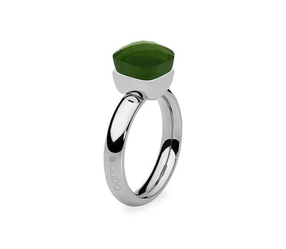 Кольцо Qudo Firenze olive 18.5 мм 610015 G/S размер 18,5