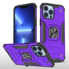 Противоударный чехол Strong Armour Case с кольцом для iPhone 15 Pro Max (Фиолетовый)