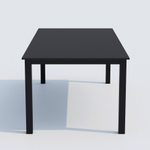 Обеденная группа Ideal Patio ДОЛЛА ФЕСТА каркас карбон, стол алюминий 220, ткань антрацит