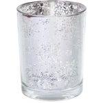 Подсвечник «Снегопад» 10*12,5 см, Серебро