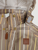 Куртка утеплённая Mjölk Cocoa Stripes, утеплитель 120гр/м2