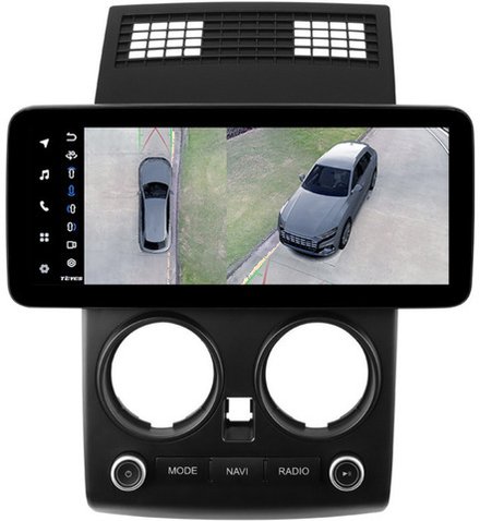 Магнитола для Nissan Qashqai J10 2006-2013, Dualis - Teyes LUX ONE 360 монитор 12.3" 2K QLED на Android 10, 6/128Гб, CarPlay, 4G SIM-слот, 4 камеры в комплекте