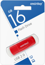 Флеш-накопитель 16 Gb Smartbuy Scout Red