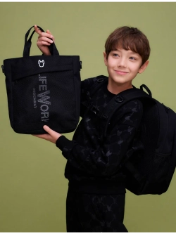 Рюкзак с карманом из сетки+ сумка с карманом из сетки с молнией