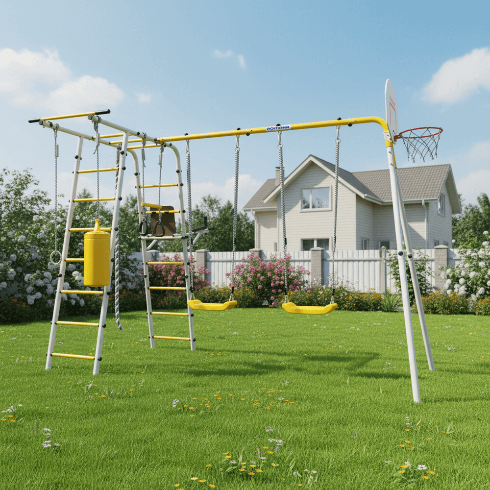 ROMANA Спорт Плюс 2 (желтый/серый) (с качелями гнездо)