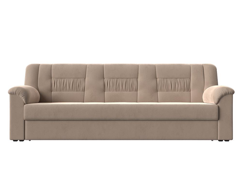 Диван прямой Карелия, Бежевый, Велюр, 113314