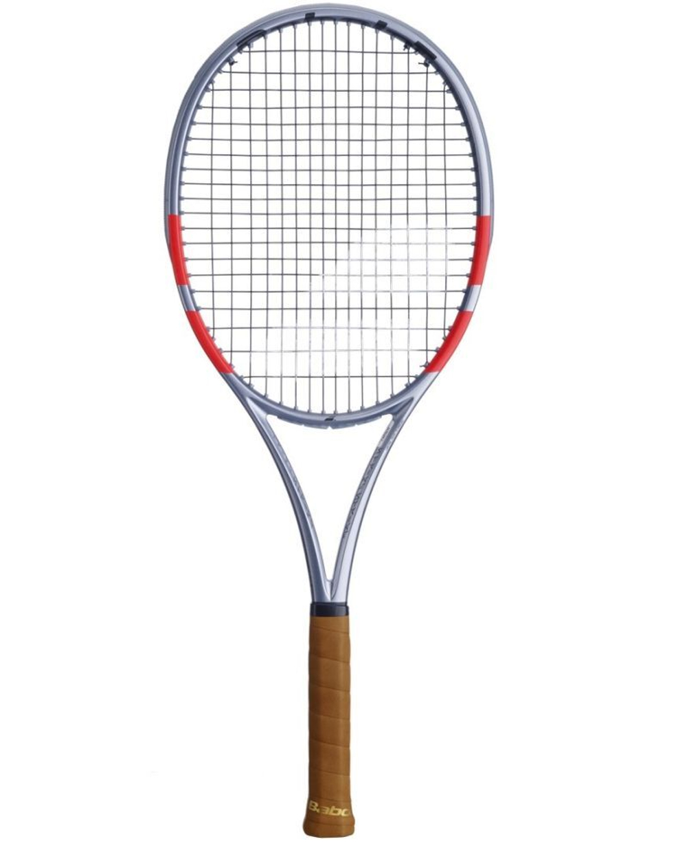 Теннисная ракетка Babolat Pure Strike 97 4-gen - grey/fluo strike + струны