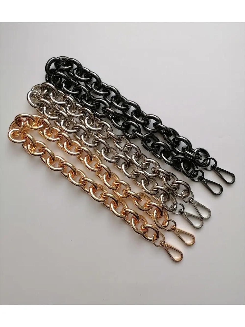 Алюминиевая крупная цепь 23*28 мм 60см