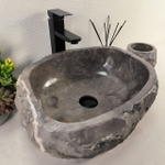 Раковина из мрамора Erozy Grey EM-65089 44*37*15 0882