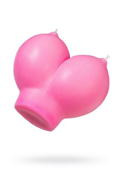 Розовая свеча «Сиськи» - 150 гр. (Цвет: розовый)