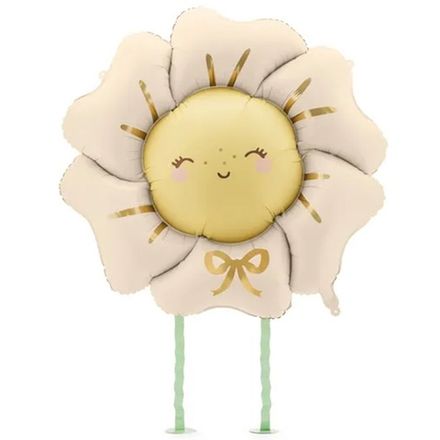 Ходячий шар "Бежевый цветочек"