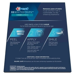 Отбеливающие полоски Crest 3D White 1-Hour Express
