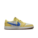 Женские кроссовки Air Jordan 1 Retro Low OG SP x Travis Scott 'Canary' DZ4137-700