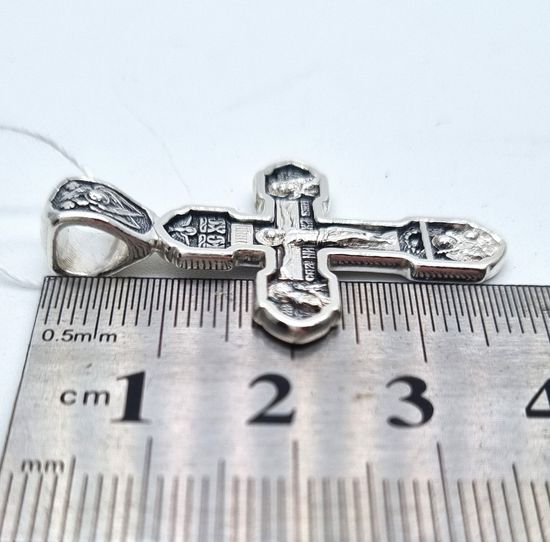 Крест православный. Распятие. Ангел Хранитель, Казанская Богородица, Александр Невский, Ксения Петербургская