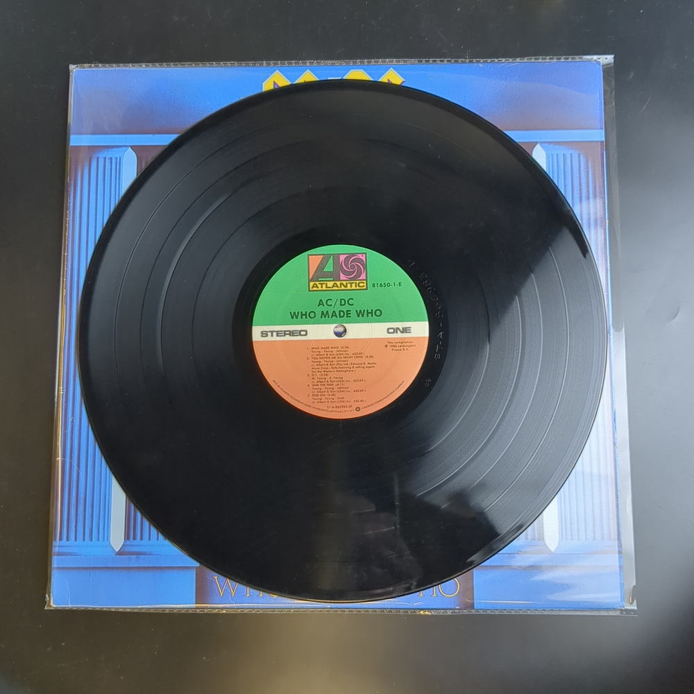 LP AC/DC – Who Made Who. Зарубежный рок. Виниловая пластинка 12 дюймов. USA 1986 год