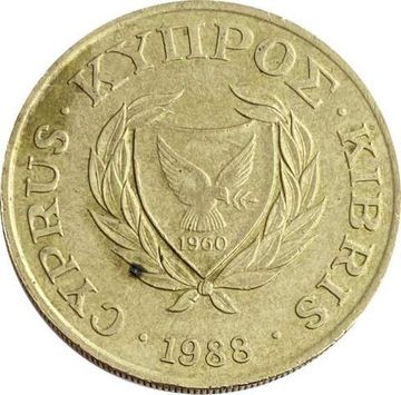 20 центов 1988 Кипр