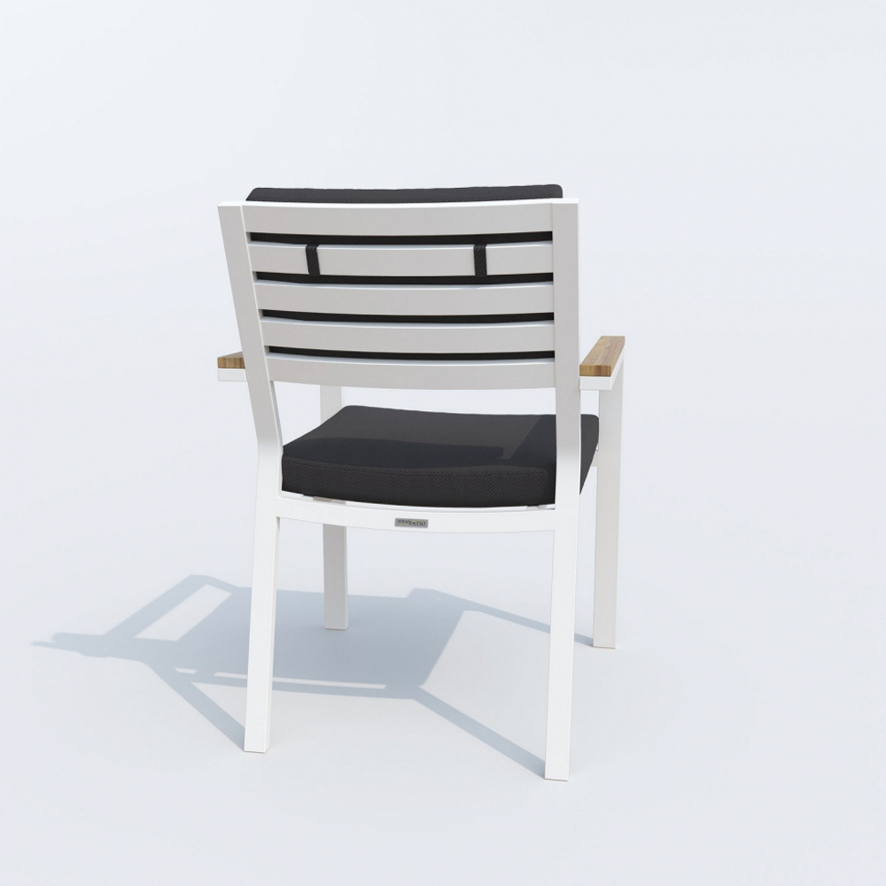 Стул Ideal Patio БОНТА антрацит - белый каркас