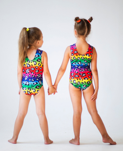 Universal swimsuit "Colored Leopard"