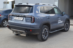Фаркоп с унив. электрикой Smart, съемный квадрат, с НЕРЖ накладкой HAVAL Dargo 2022- (паспорт и сертификат) ПТ ГРУПП.HVR-22-991124.00