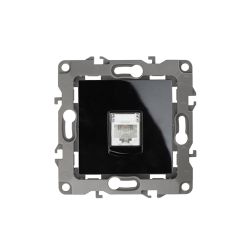 12-3105-06 ЭРА Розетка телефонная RJ11, IP20, Эра12, чёрный