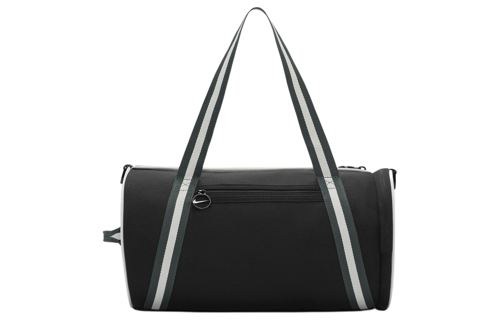 Nike Polyester Portable One Shoulder Crossbody Gym Bag Large Unisex Black & Vintage Green & Stadium Green