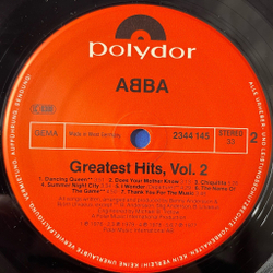 Винтажная виниловая пластинка LP ABBA АББА Greatest Hits Vol. 2 Сборник Хитов (Germany 1979)