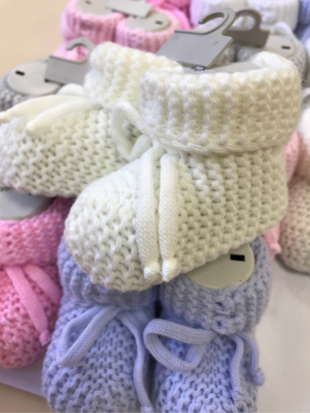 Носки вязаные с бантом