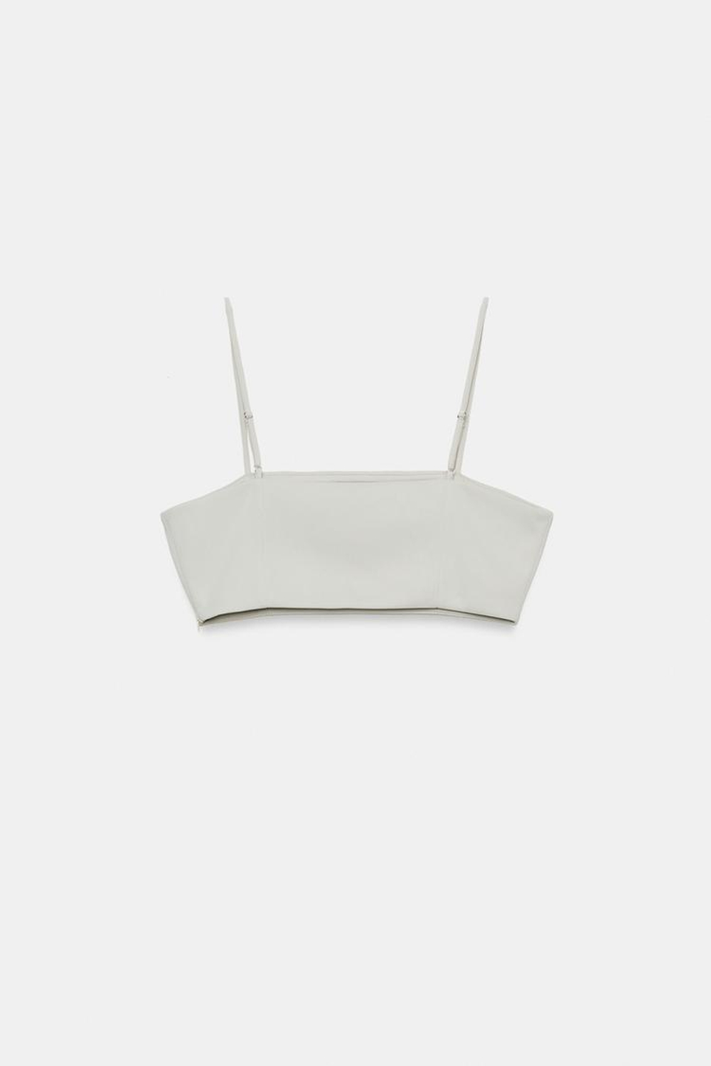 ZARA КРОП-ТОП С ПАЙЕТКАМИ, СЕРО-СИНИЙ