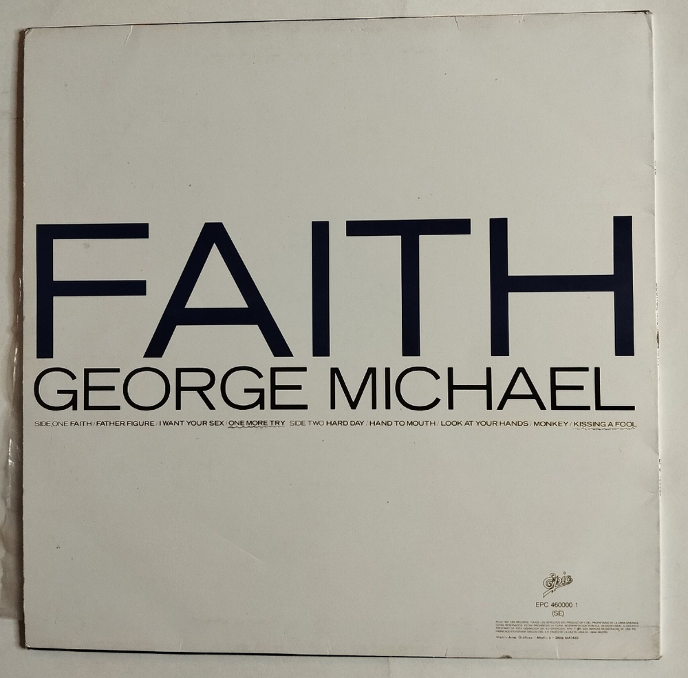 Винтажная виниловая пластинка LP George Michael Faith (Spain 1987) (EX)