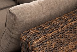 "Лунго" трансформирующаяся лаунж-зона из искусственного ротанга (гиацинт), цвет коричневый