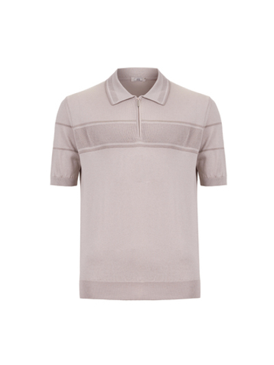 Поло с короротким рукавом на молнии Atelier Portofino