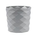 Кашпо "Диамант" (0,5л) с дренажной вставкой Цв. Серый жемчуг