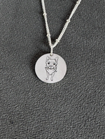 подвеска с индивидуальной гравировкой