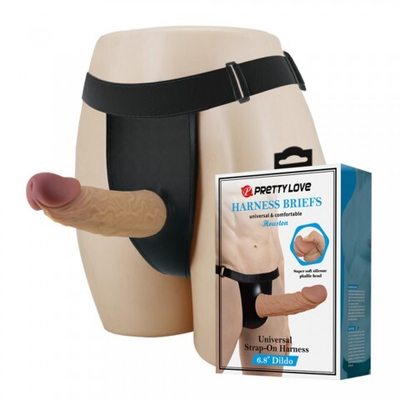 Страпон Houston (17,5*3,7 см)