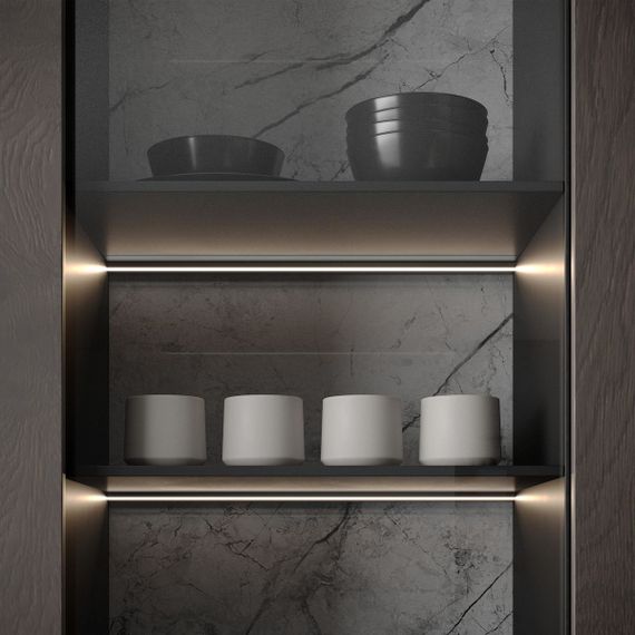 Профиль Arlight SL-Mini-Shelf-H9-2000 Anod Olive Grey 038208