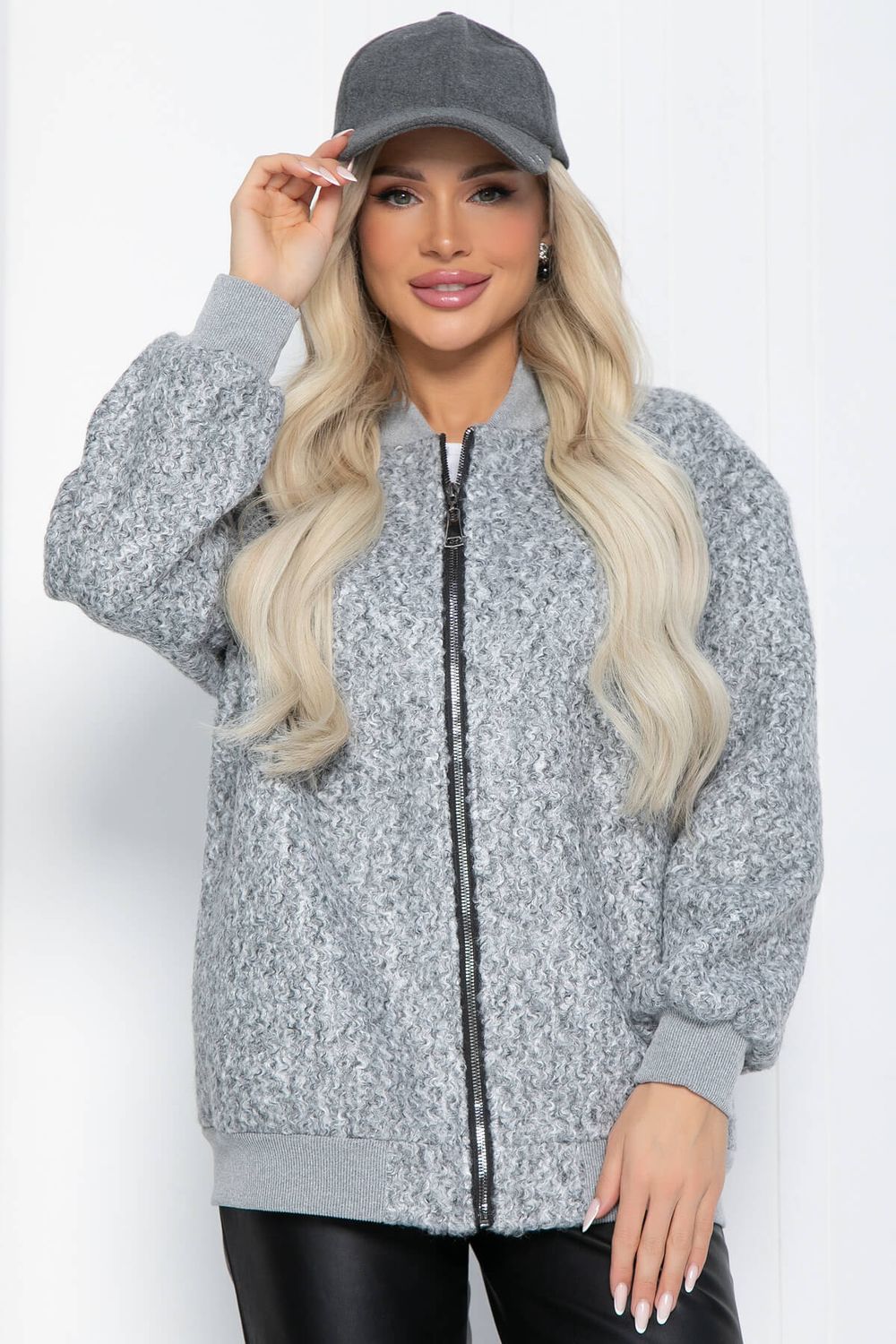 Бомбер Зара (серый) Б12516-7 LT Collection