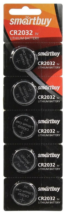 Батарейка CR2032 SmartBuy блистер. (Цена за 5шт)