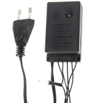 Гирлянда для дома «Кристаллы» 5 м 36 ламп LED черный пров., 8 реж., IP-40, Белый (возможность соединения)