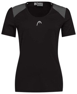 Женская теннисная футболка Head Club 22 Tech T-Shirt W - черный