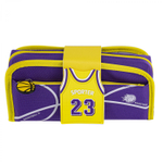 Пенал - косметичка Alingar, ПВХ, молния, боковой карман, съёмная косметичка, липучка,195 х 80 мм, "Sporter 23", микс (син/оранж, фиол/желт, черн/крас)